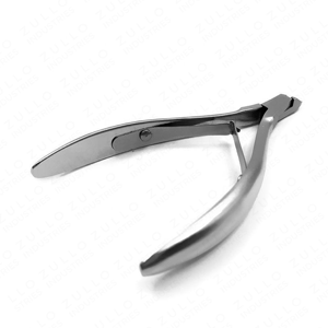 Pince à cuticules mini en acier inoxydable avec logo personnalisé, argentée, coupe-ongles professionnel, outil de manucure et de podologie - Product Image 2