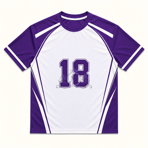 Maillot de basket-ball personnalisé unisexe vert et blanc, numéro 18, col rond, manches courtes, vêtements en maille de polyester anti-humidité - Product Image 4