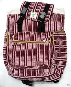 Mochila de tela de algodón unisex, forro de algodón orgánico, cierre de cuerda, mango desmontable, patrón de personaje, tibetano - Product Image 1