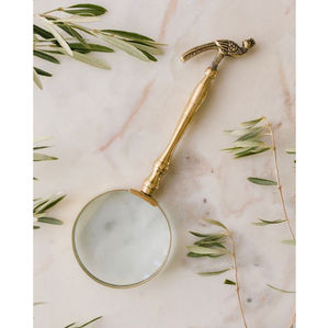 Loupe élégante vintage avec poignée en os incrusté et cadre en nickel poli, loupe de lecture de haute qualité pour la décoration intérieure - Product Image 2