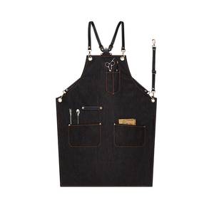 Chaleco de Lona para Barbería Elite, con Bolsillos para Herramientas, Correa de Cuero de Lujo, Delantal de Trabajo, Overol Protector para Trabajadores de Peluquería - Product Image 1