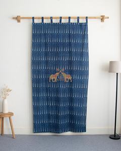 Tapis en coton imprimé à la main avec motif ethnique de feuilles, style bohème, à ombrage léger, pour salon et hôtel - Product Image 5