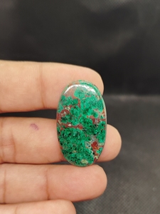 Natural High Quality Chrysocolla Malachite Gemstone Cabochon Green Loose Gemstone For Making Jewellery - Product Image 4