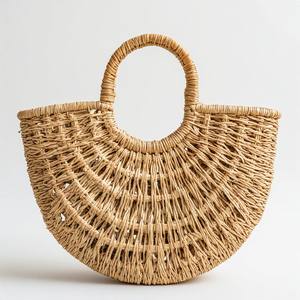 Panier de rangement en fibre naturelle de qualité supérieure, en jonc de mer, conçu pour une décoration et une organisation durables de la maison - Product Image 5