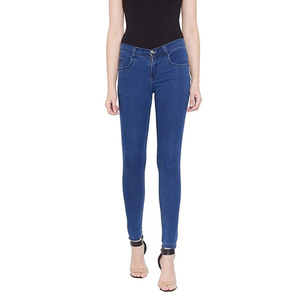 Pantalones Vaqueros de Mujer de Diseño Nuevo y Personalizado, de Alta Calidad, Color Sólido, Cómodos, Transpirables, OEM - Product Image 1