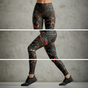 Activewear <b>Tights</b> Quick Dry Casual Women High Waist Custom Printed Yoga Leggings Fitness Workout Running Stretch Sports Pants - Product Image 3