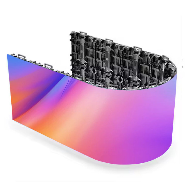 Flexible Full-Color Curved Display Smart LED Curtain Foldable Video Screen Panels Soft p3.91 indoor led screen for Shopping Mall