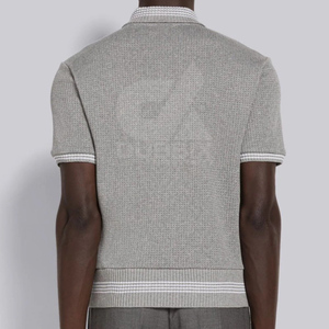 Chemise d'été 2026 pour homme, style Hip Hop européen et américain, 100% coton, séchage rapide, respirante, à rayures, col à revers, manches courtes, décontractée et professionnelle - Product Image 5