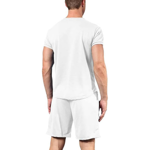 Men Cotton T Shirt Cargo Shorts <b>Set</b> Manufacturer 2 Piece Casual Summer OEM ODM Bulk Supply - Product Image 5