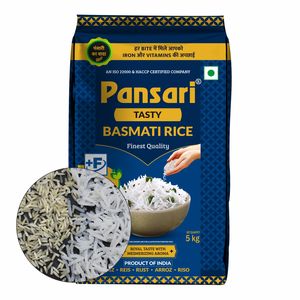 Arroz Basmati Aromático de Grano Largo Premium Pansari, 5 kg, Seco - Product Image 3