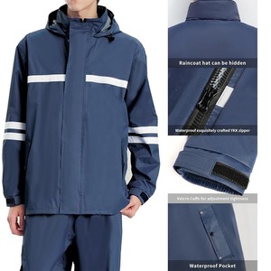 Conjunto Deportivo de Nylon Unisex de Alta Calidad, Impermeable, con Cremallera, Cortavientos, 2 Piezas, para Gimnasio y Fitness, Transpirable, para Hombre - Product Image 6