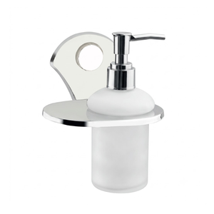 Support mural moderne en acier inoxydable Promixo pour savon liquide, finition chromée, antirouille, pour salle de bain - Product Image 1