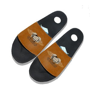Open Toe Soft Comfortable Backless Half Loafers Durable Summer Winter Casual Men Genuine Leather <b>Arch</b> <b>Support</b> EVA 3D Printing - Product Image 6