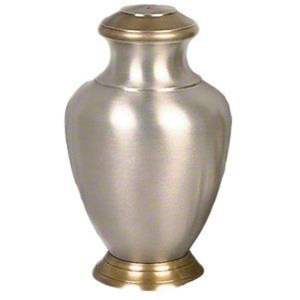 <b>Large</b> Adult Metal Cremation <b>Urn</b> - Handcrafted Brass Ash <b>Urn</b> for Human Ashes - Elegant Memorial Funeral Vases - Wholesale Burial - Product Image 2