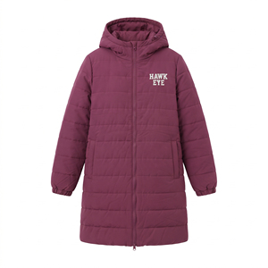 Manteau d'hiver long matelassé léger à capuche pour femme, doudoune mi-longue chaude et élégante, vêtement d'extérieur tendance - Product Image 4