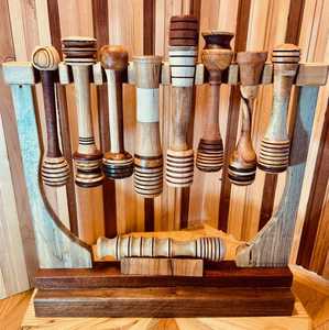 Cuillère à miel artisanale en bois mélangé / Bois d'origine durable / Art du miel / Magnifique 454 - Product Image 4