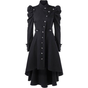 <b>Gothic</b> Vintage Womens Steampunk Victorian Swallow Tail Long Trench Coat <b>Jacket</b> Wholesale OEM ODM - Product Image 1