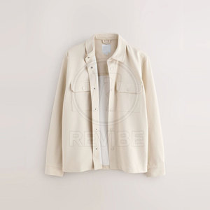 Top Selling Men Shackets Trench 100% Cotton Eco-Friendly Breathable Casual Wear New Arrival - Product Image 4