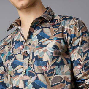 Camisas de vestir de oficina formales de algodón sostenible personalizadas para hombres camisa suelta ligera de manga larga - Product Image 5