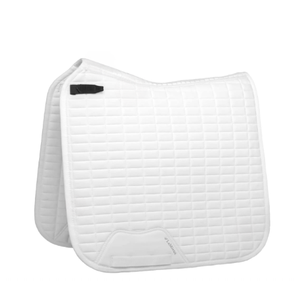 Quilted Horse Saddle Pad | Breathable Equestrian Saddle Cloth with Faux <b>Fur</b> Trim | Horse Riding Equipment Wholesale - Product Image 1