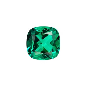 Émeraude de laboratoire taille Asscher, pierre libre pour la fabrication de bijoux, gemme verte, traitements créés en laboratoire par chauffage, Jaura Jewels certifiée - Product Image 3