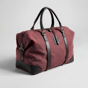 Canvas Fashion Outdoor Lightweight <b>Duffel</b> <b>Bags</b> With Leather Handles And Buckles Weekender Style Zipper Closure Travel Durable - Product Image 6