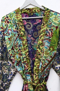 Woman Silk <b>Kimono</b> Vintage <b>Kimono</b> <b>Robe</b> for Women Poly Silk <b>Kimono</b> - Product Image 4