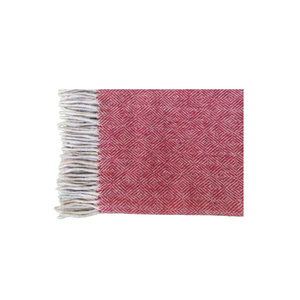Manta de Algodón King Size con Patrón Espigado Rojo Diamante, Mantas de Lana de Cordero Reciclada para Bebé, para Cuarto de Bebé, Comprar Ahora - Product Image 6