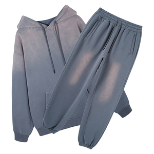 Survêtement Homme Tendance Effet Délavé Coupe Légère Coupe-Vent Nouvelle Collection Grande Taille Hiver - Product Image 4