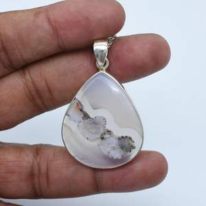 Collier pendentif en quartz en forme de larme fait main, argent sterling 925, bijou minimaliste délicat, cadeau pour elle - Product Image 5