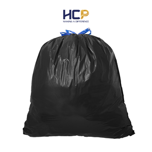 Sacs poubelles à cordon HCP haute résistance pour le collecte, le stockage et le transport des déchets ménagers - Product Image 1