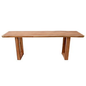 Table à manger rectangulaire en bois de Suar d'Indonésie, bord brut, esthétique rustique, meubles artisanaux pour grandes villas et projets hôteliers - Product Image 6