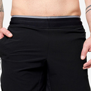 High Quality Mens Double Shorts for Running Lightweight Inner Support <b>Layer</b> Spandex/Polyester Material Drawstring Closure - Product Image 2