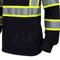 Overoles de Seguridad Fluorescentes de Alta Visibilidad Personalizados al por Mayor para Hombre, de Poliéster Transpirable, Reflectantes, de Manga Larga y Cuello Alto, Digitales
