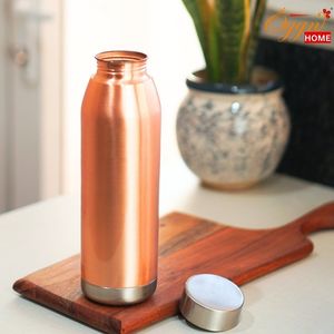 <b>Copper</b> Water <b>Bottle</b> Resort Guest Hydration <b>Bottle</b> for Welcome <b>Drink</b> Service Luxury Hospitality and Spa Resorts - Product Image 5