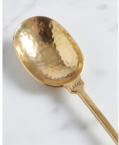 Ensemble de couverts en acier inoxydable doré mat avec poignée ouverte, finition PVD doré mat et design à boucle ouverte, idéal pour les mariages, les restaurants et les hôtels. - Product Image 2