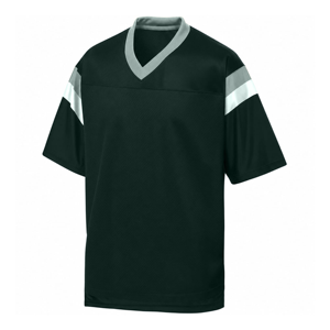 Maillot de football pour homme en polyester respirant à manches courtes et col en V bleu royal, coupe classique, toutes saisons, impression sublimée - Product Image 2