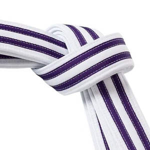 Ceinture de karaté personnalisée avec logo, extensible, nouvelle arrivée, ceintures de karaté de bonne qualité en vente en ligne, matériau en coton, ceintures BJJ OEM - Product Image 4