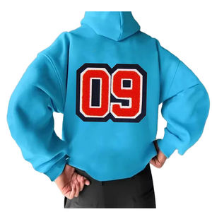 Sudadera con Capucha de Estilo Vintage, Cómoda, de Secado Rápido, con Diseño de Bordado 3D, Transpirable, Informal, 100% Algodón, con Bolsillo de Felpa para Invierno - Product Image 4