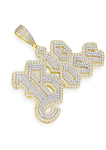 Colgante de Letra 16XO de Plata 925 con Cristales de Estrás y Micro Pavé, Estilo Hiphop, Amuleto Unisex, Regalo de Joyería - Product Image 4