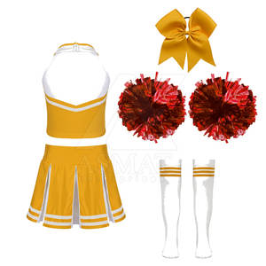 Uniforme de Animadoras Escolares, Conjunto de Dos Piezas de Poliéster, Traje de Baile para Actuaciones en Equipo 2026 - Product Image 6