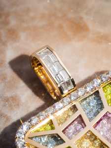 Pendentif photo personnalisé Hip Hop en argent sterling 925 plaqué rhodium, serti de moissanite couleur D VVS, style luxe et tendance - Product Image 3