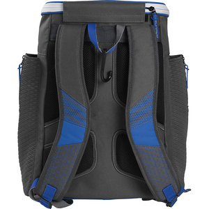 Mochila Deportiva Gris Azul para Béisbol con Doble Compartimento para Bates, Almacenamiento para Zapatos, Guante y Bungee, de Alta Calidad y Personalizable - Product Image 3