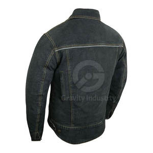 Chaqueta de Mezclilla para Hombre, Diseño Nuevo, 100% Algodón, Color Sólido, Ecológica, Transpirable, Estilo Urbano, con Logotipo Frontal - Product Image 6