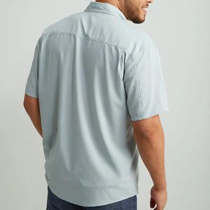 T-shirt de pêche pour homme, logo personnalisé, séchage rapide, UPF 50+, fermeture à enfiler, couleur et taille personnalisables - Vêtements de pêche en gros - Product Image 2