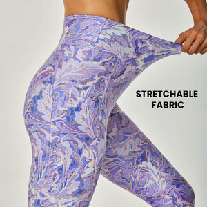 Custom Sublimated womens <b>Flare</b> <b>leggings</b> with logo options breathable stretch material OEM design for bulk sportswear and gymwear - Product Image 4