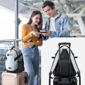 Mochila Escolar Diaria Ligera de Gran Capacidad con Diseño Elegante y Cómodo, Logotipo Personalizado, Cierre Suave, Bolsillo Lateral para Botella y Asa - Product Image 6