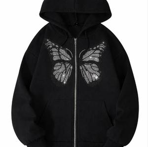 rhinestone hoodie men's women's diamond hooded sweatshirt fashion luxury casual streetwear men's hip hop hoodie <b>jumper</b> - Product Image 1