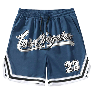 Pantalones Cortos de Baloncesto de Malla de Poliéster de 170 g/m² para Hombre, con Logotipo Bordado Personalizado, Bolsillos, Secado Rápido, Pantalones Deportivos de Baloncesto - Product Image 1