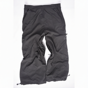 Pantalon de ski et de neige cargo noir imperméable et coupe-vent 2026 pour l'extérieur avec poches utilitaires et bas réglable - Product Image 1